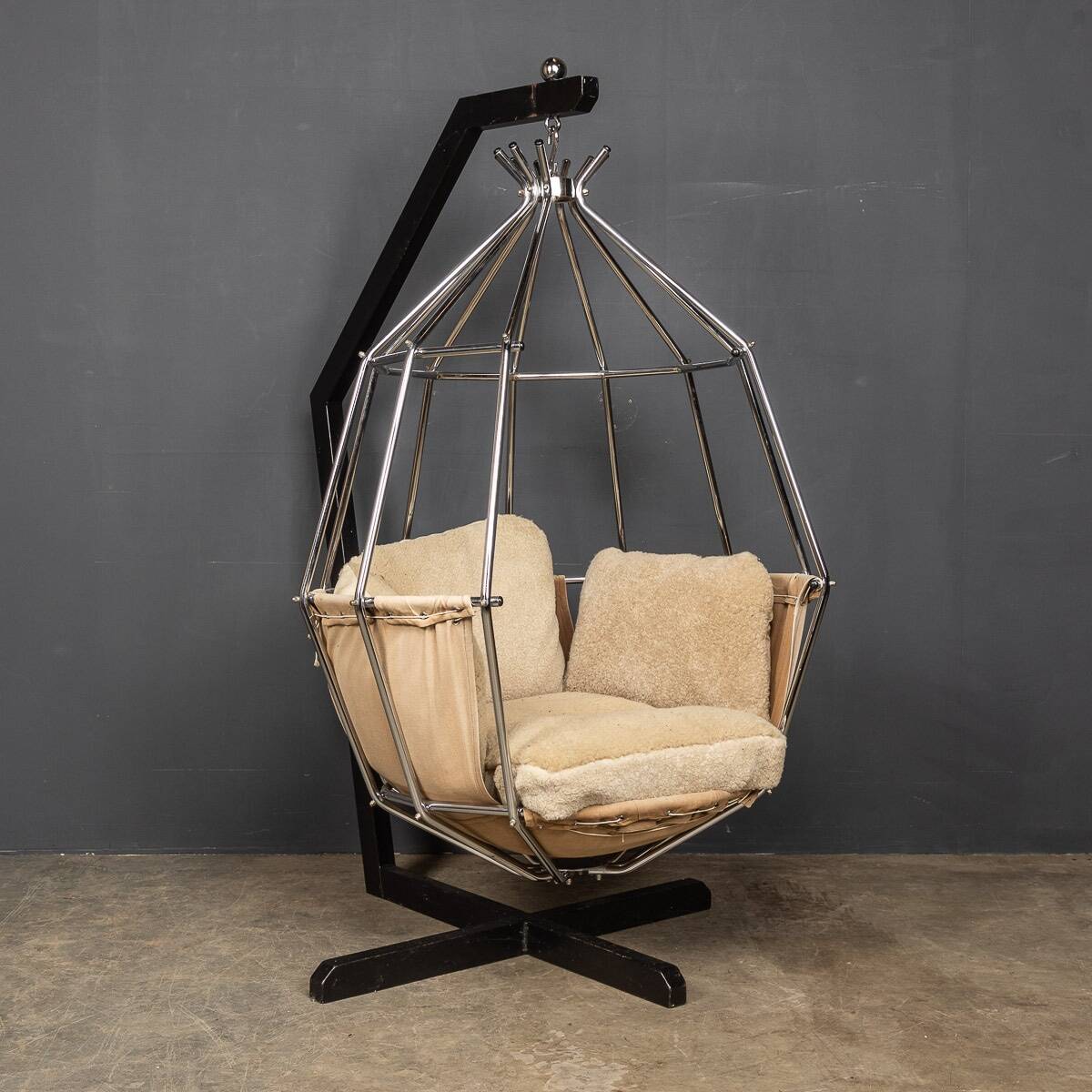 ELEGANT PARROT CAGE CHAIR BY IB ARBERG c.1970