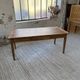 Cherry farmhouse table with spindle legs, 1950s