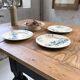 3 plates - 1 Longwy Iron Earth compotier