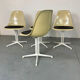4 La Fonda fiberglass steel dining Chairs by Eames for Herman Miller