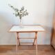 Folding wooden table