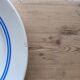 Assiette plate vintage faïence Lunéville K&G modèle Mai
