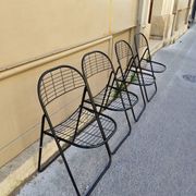 Set of 4 minimalist chairs "Åland" Niels Gammelgaard 1980