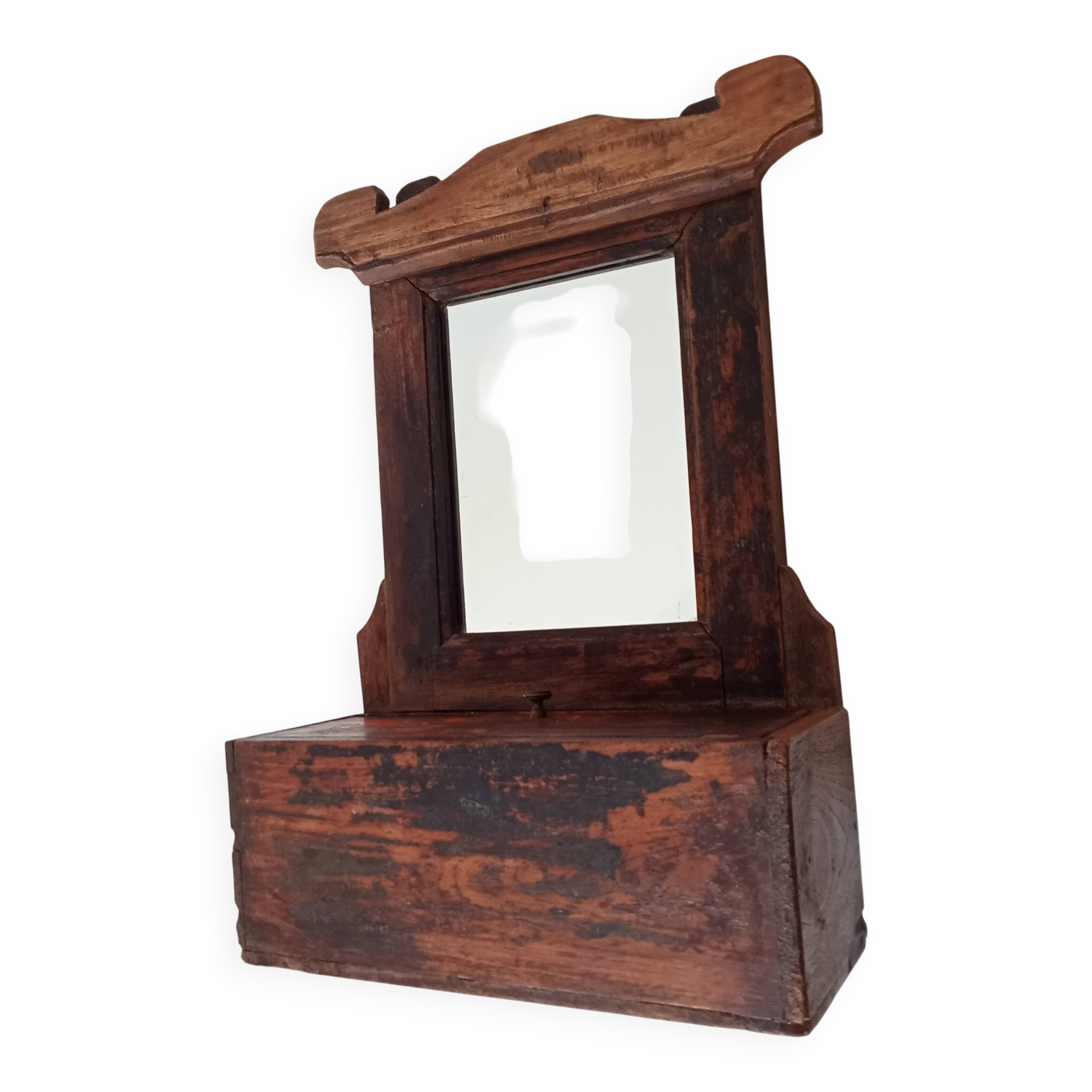 Antique Hindu barber's mirror
