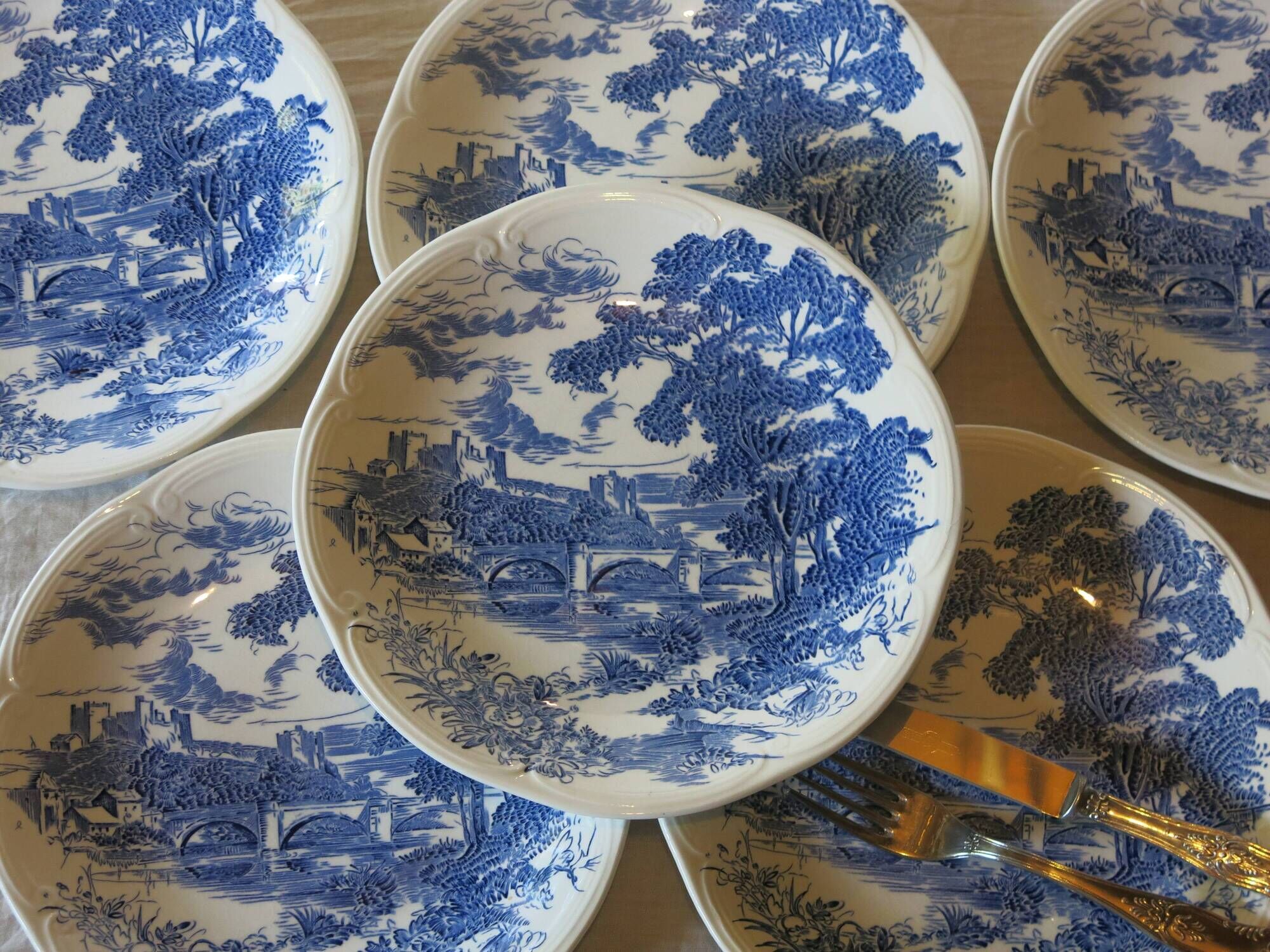 7 flat plates from the gien factory