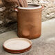 Vintage stoneware salt pan