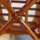 Set of 2 armchairs in adult varnished woven rattan