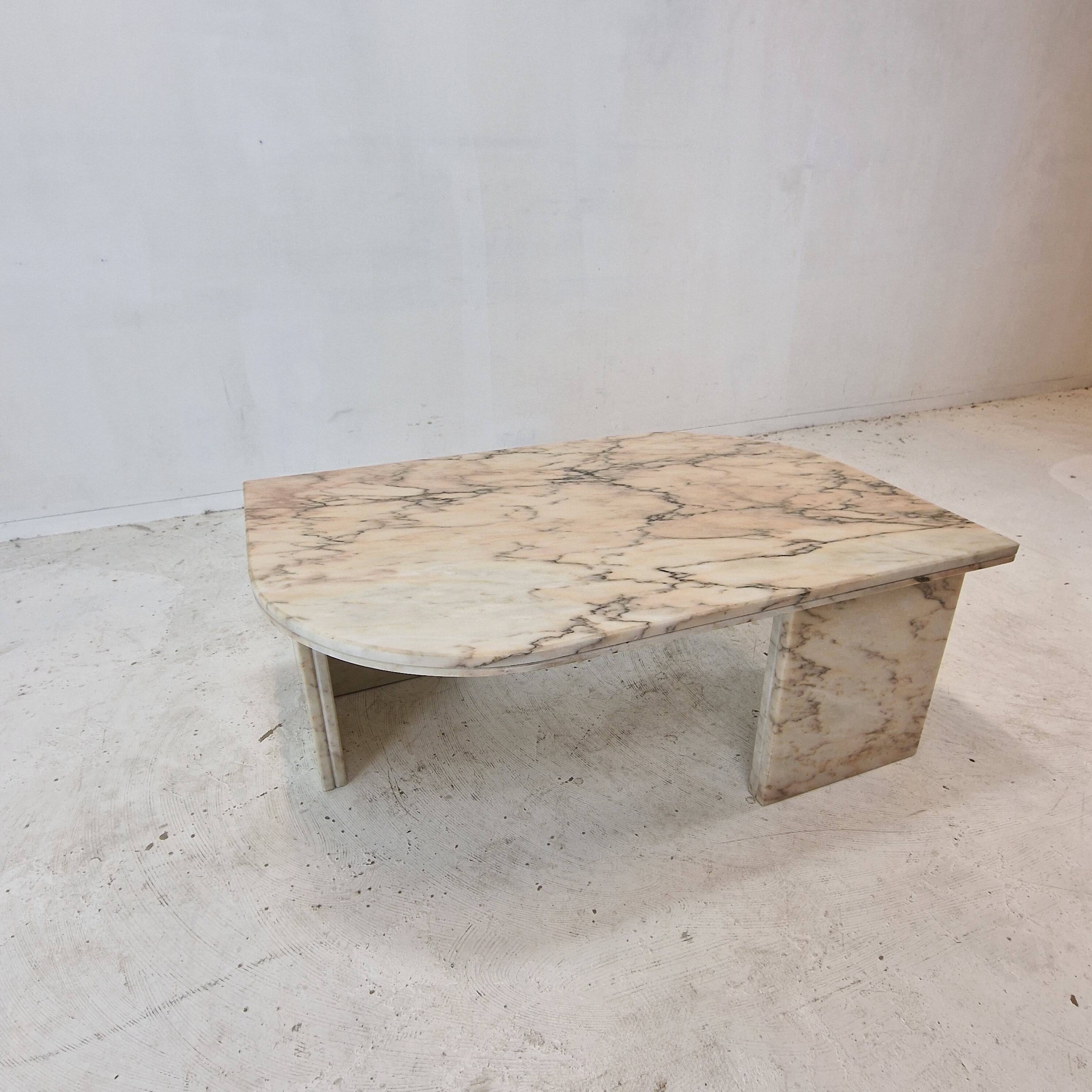 Italian Marble Coffee or Side Table, 1980s