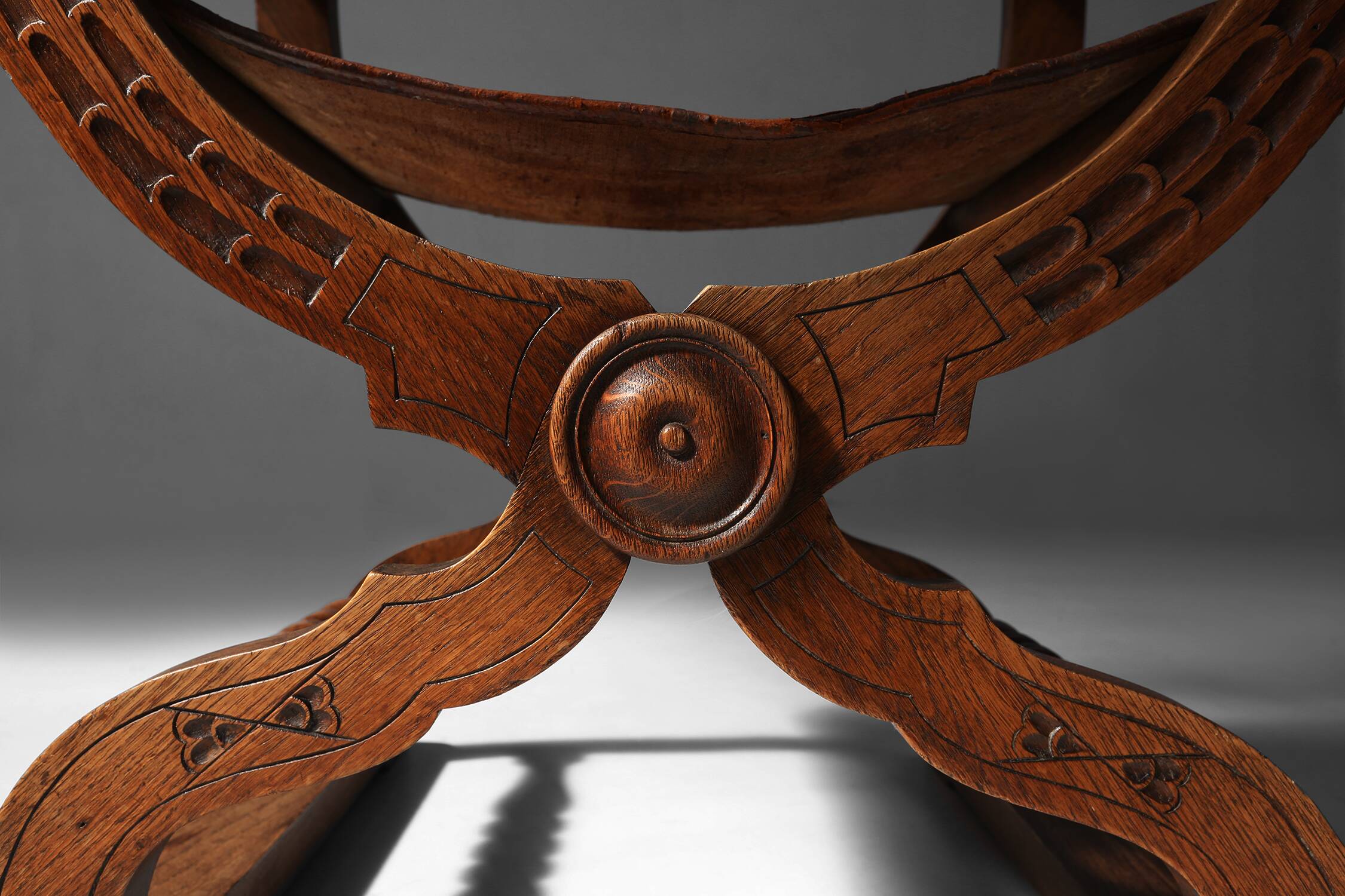 Fauteuil trône néo Renaissance 1890