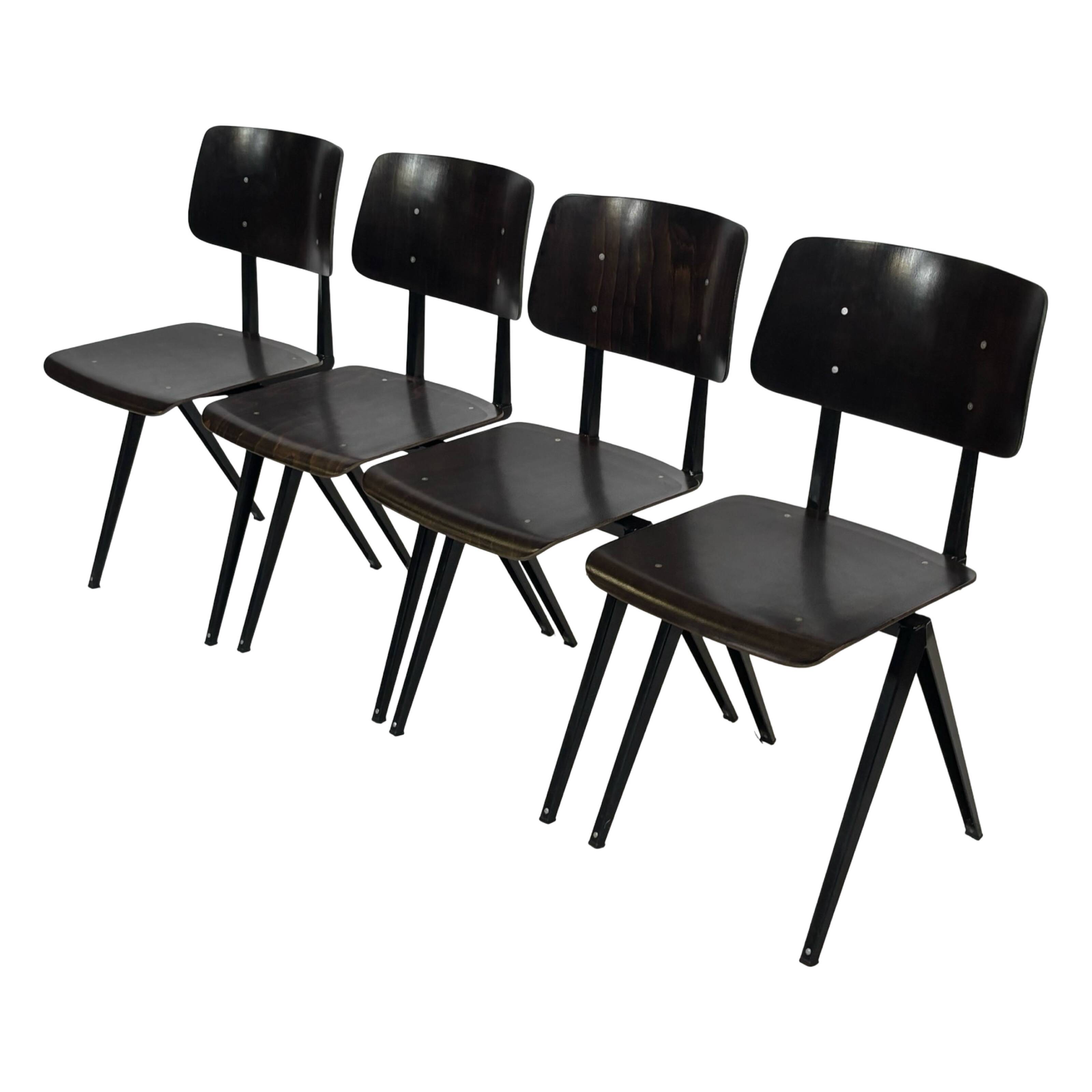 Galvanitas S16 School Chair Dining Chair Design Black Frame