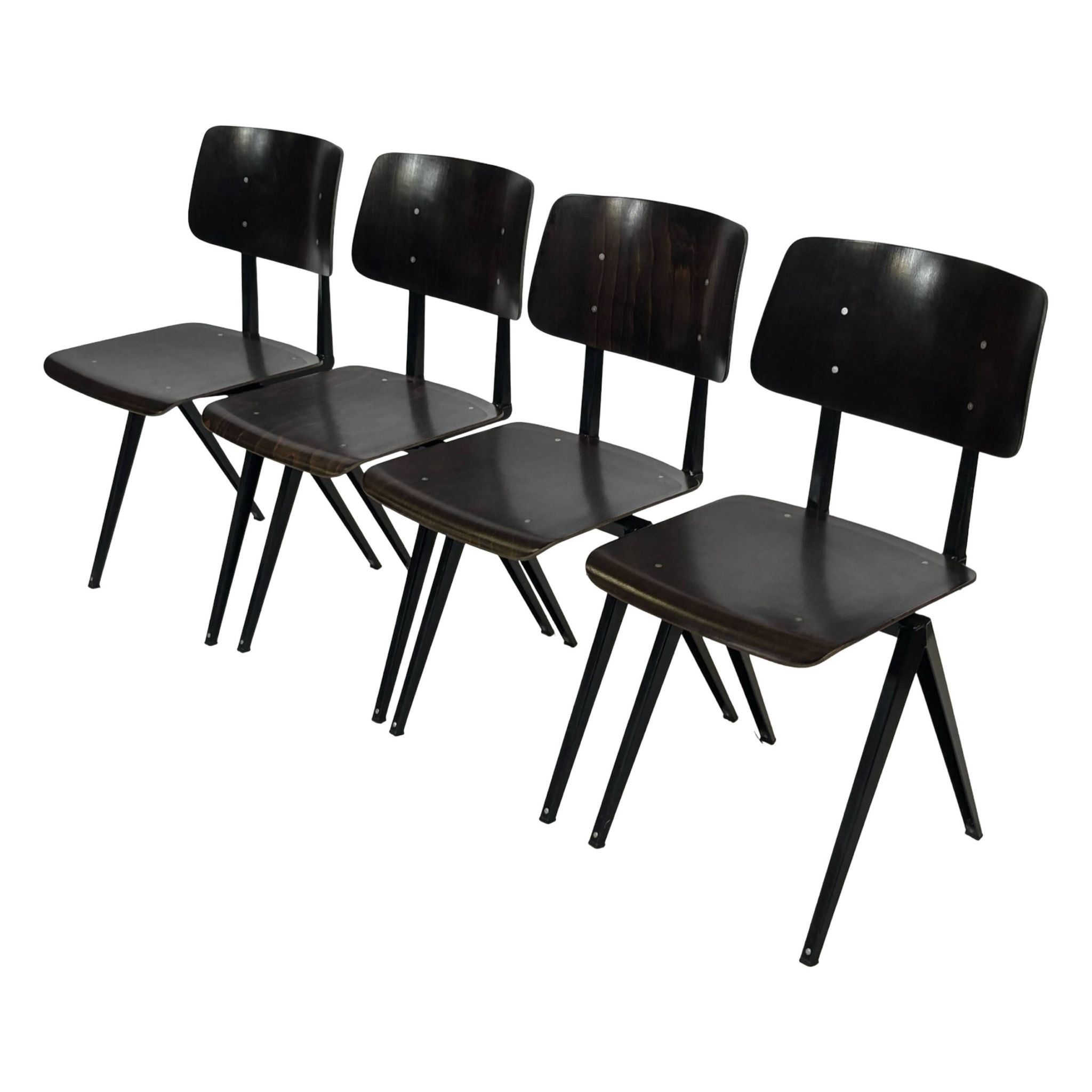 Galvanitas S16 School Chair Dining Chair Design Black Frame