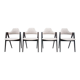Four Compass dining chairs by Kai Kristiansen Denmark 1960s