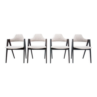 Four Compass dining chairs by Kai Kristiansen Denmark 1960s