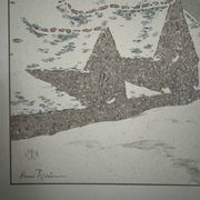 Lithograph by Henri Rivière The Fairyland of Hours - The Snow