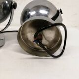 Pair of vintage chrome spotlights from the 70s