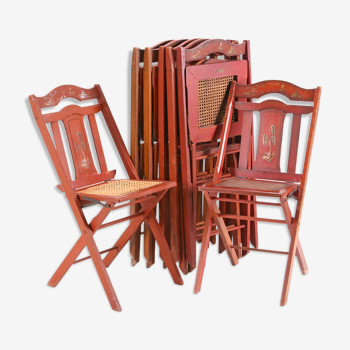 Ensemble de six chaises pliantes