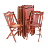 Ensemble de six chaises pliantes