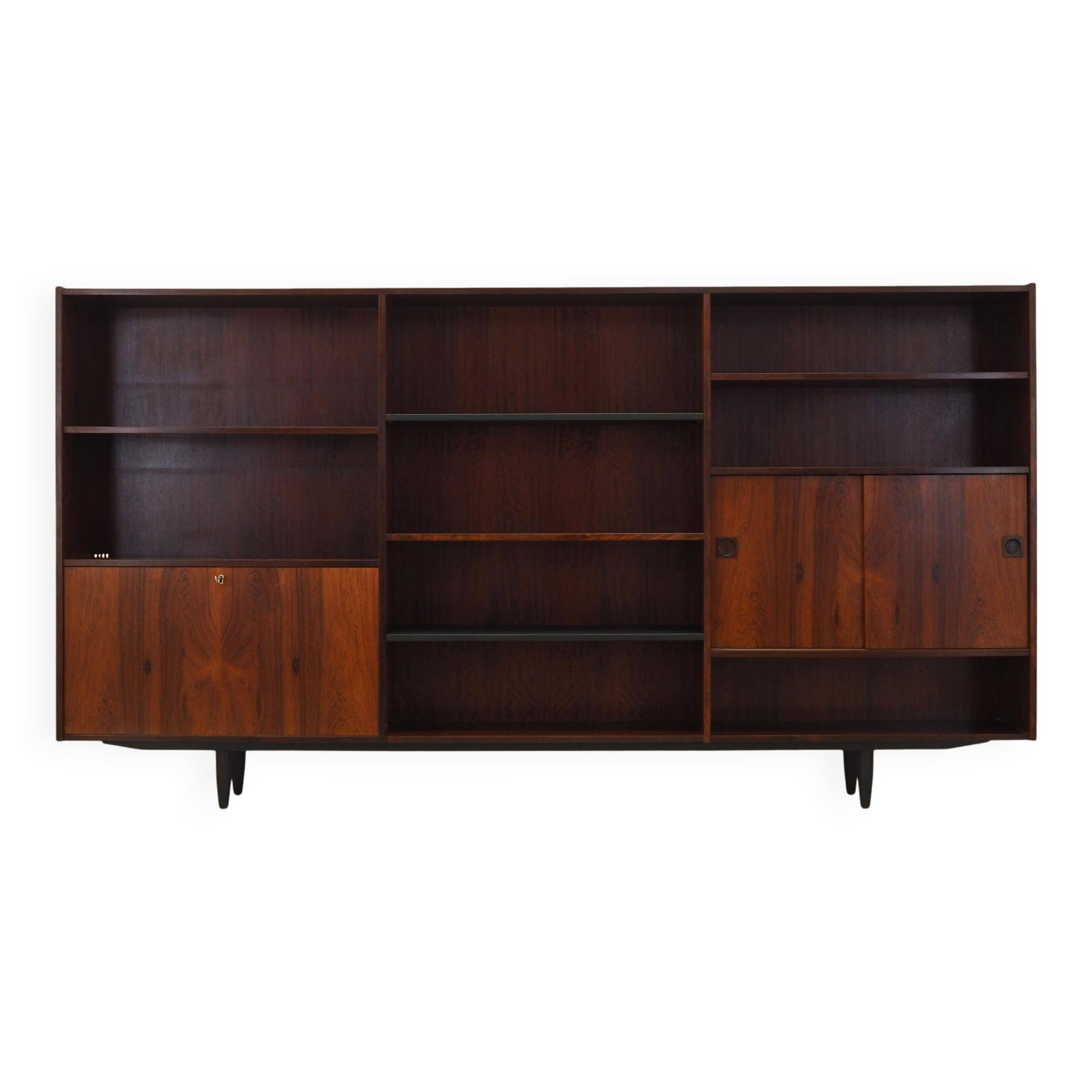 Bibliothèque en palissandre, design danois, années 1970, fabriquée par Farsø Møbelfabrik
