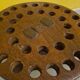 Disque de pilon de baratte transformé en tabouret/support à plantes, XIXe siècle