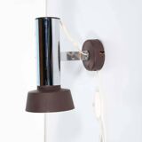 Vintage 1960s design wall/ceiling light, space age chrome.