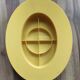 Vintage Ikea yellow plastic oval photo frame
