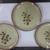 3 vintage ceramic plates schramberg model reseda