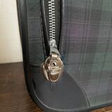 Tartan check suitcase