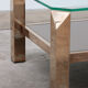 Set of 23-carat gold-plated coffee tables by Belgo Chrome 1960