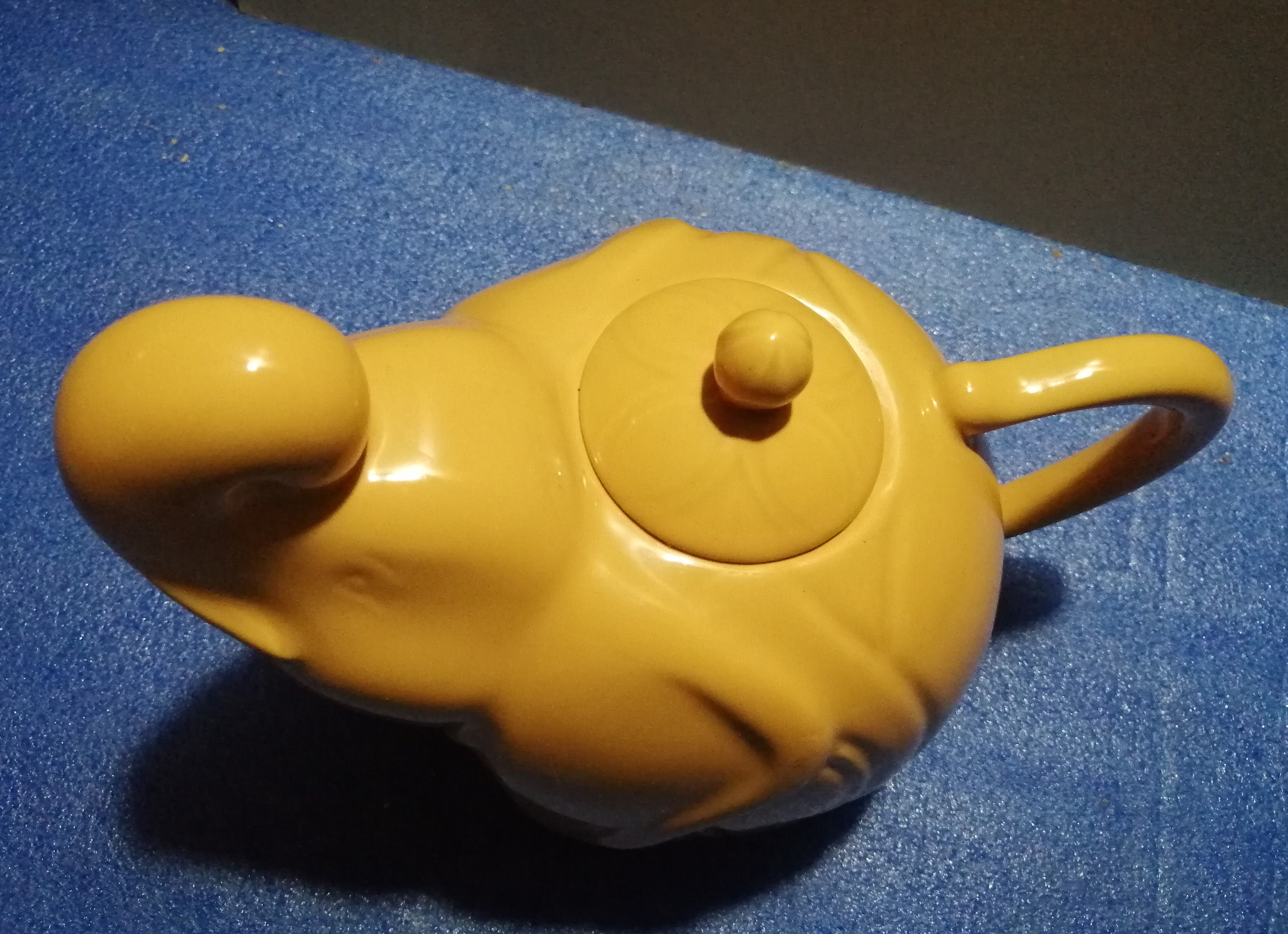 Vintage elephant-shaped teapot