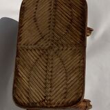 Rattan wicker bamboo hocker or foot stool