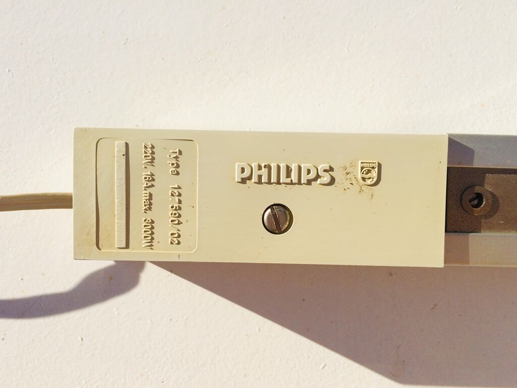 8 spots and 3 rails philips vintage 80s