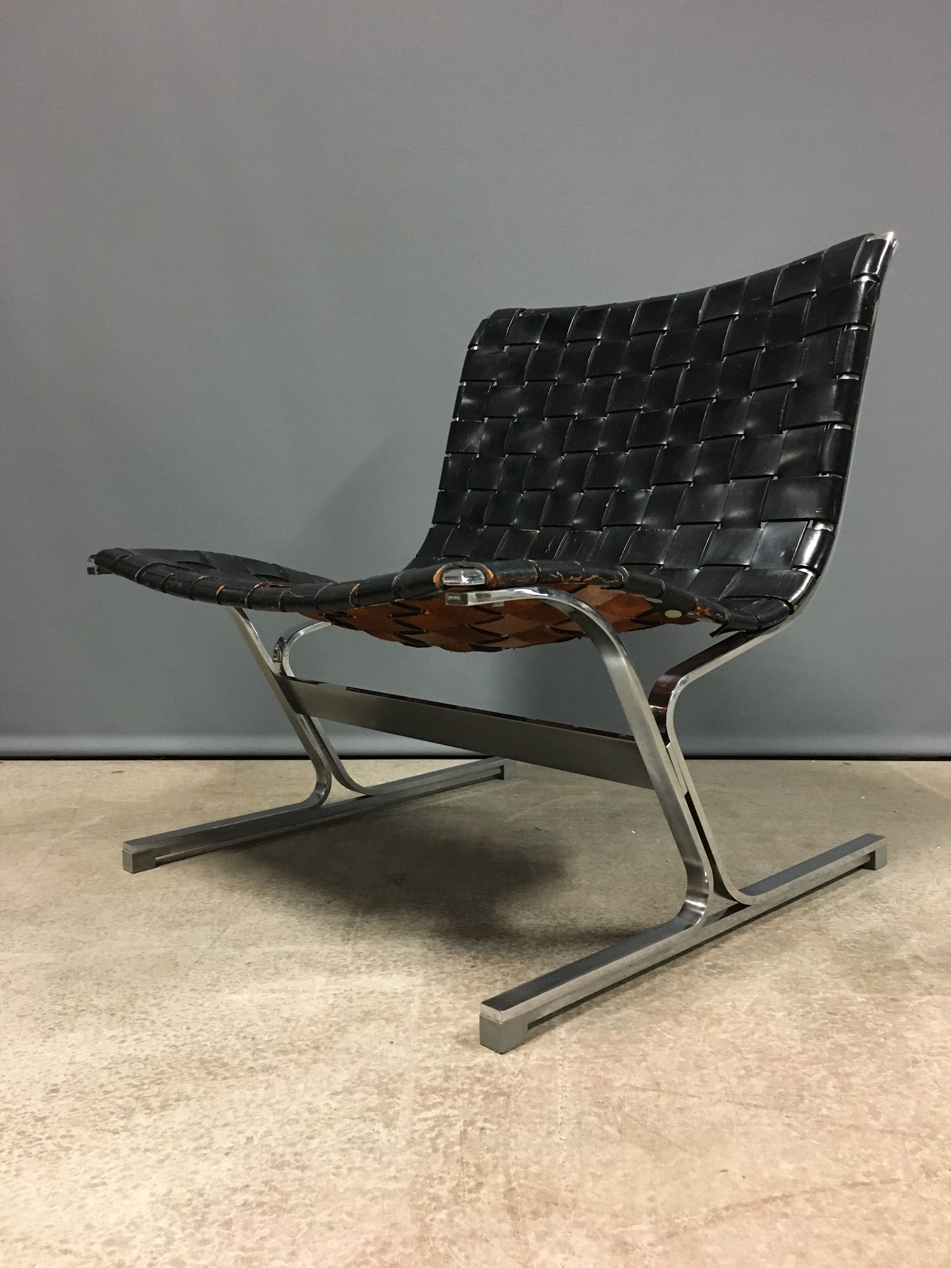 A pair of ross littel luar lounge chairs for icf de padova, italy, 1965