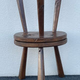 French brutalist tripod stool