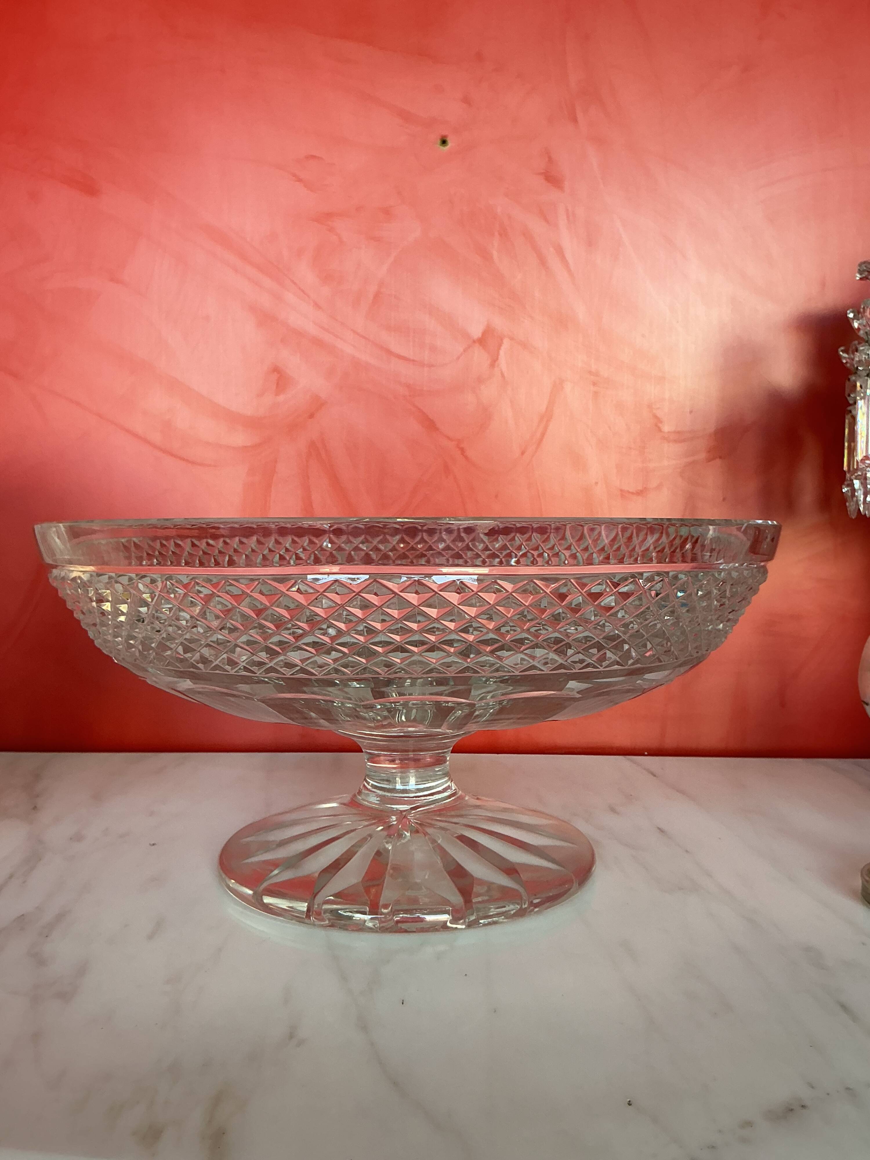 Large fruit bowl in saint-louis crystal, trianon model