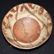 Polychrome ceramic tripod cup from the Mesoamerican tradition