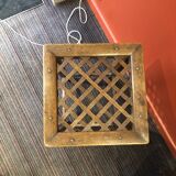 High wooden stool