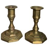Pair of brass candlesticks