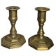 Pair of brass candlesticks