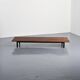 Cansado bench in mahogany by Charlotte Perriand, circa 1962.