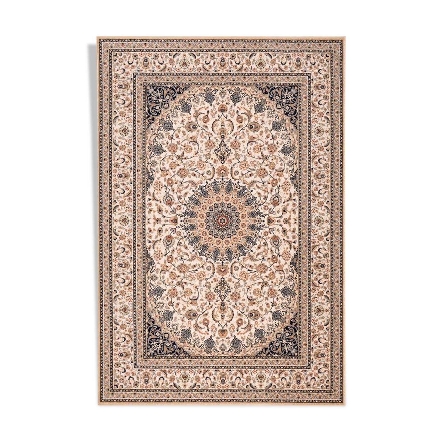 Chaku beige and black persian carpet 310x430 cm