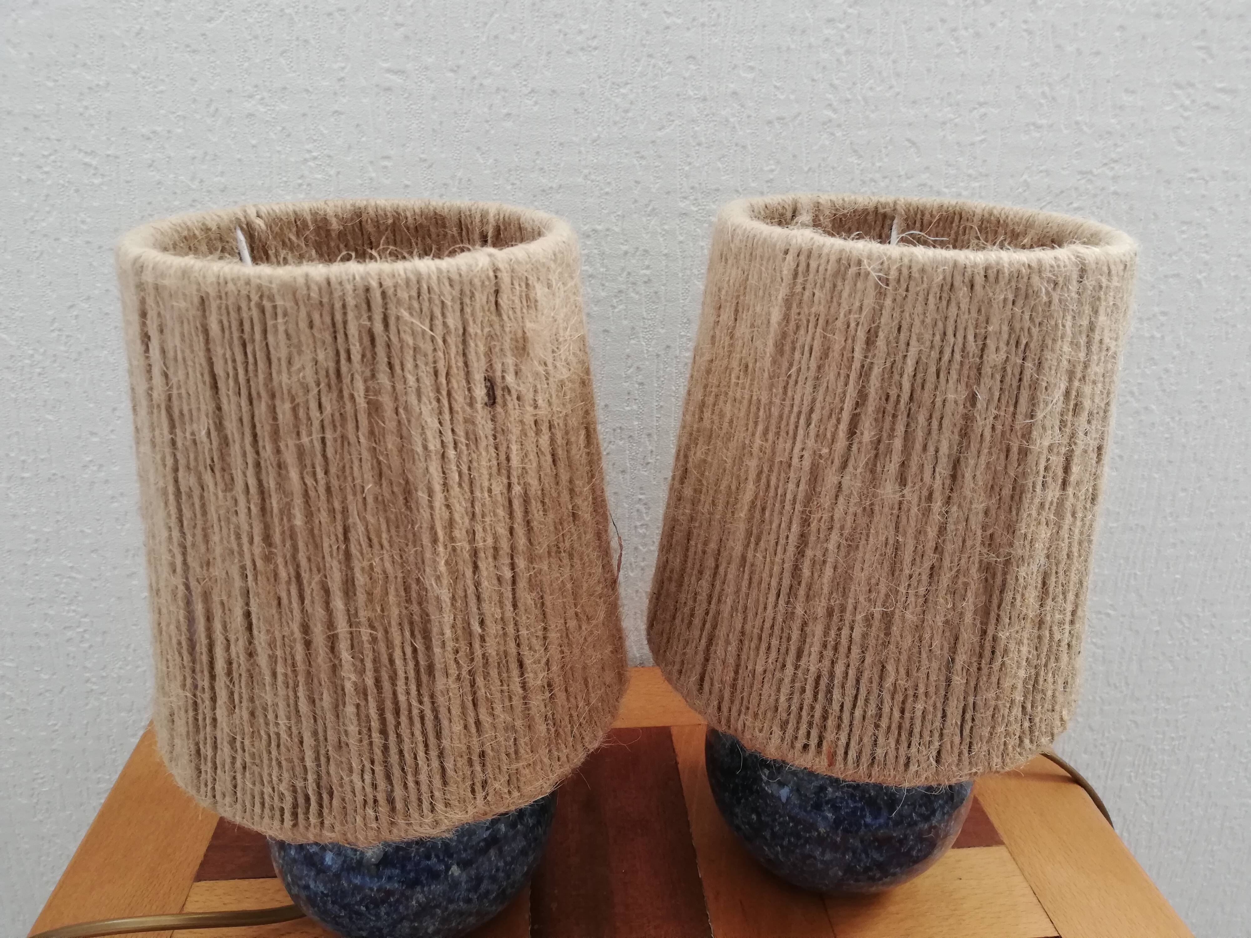 Pair of vintage ceramic lamp