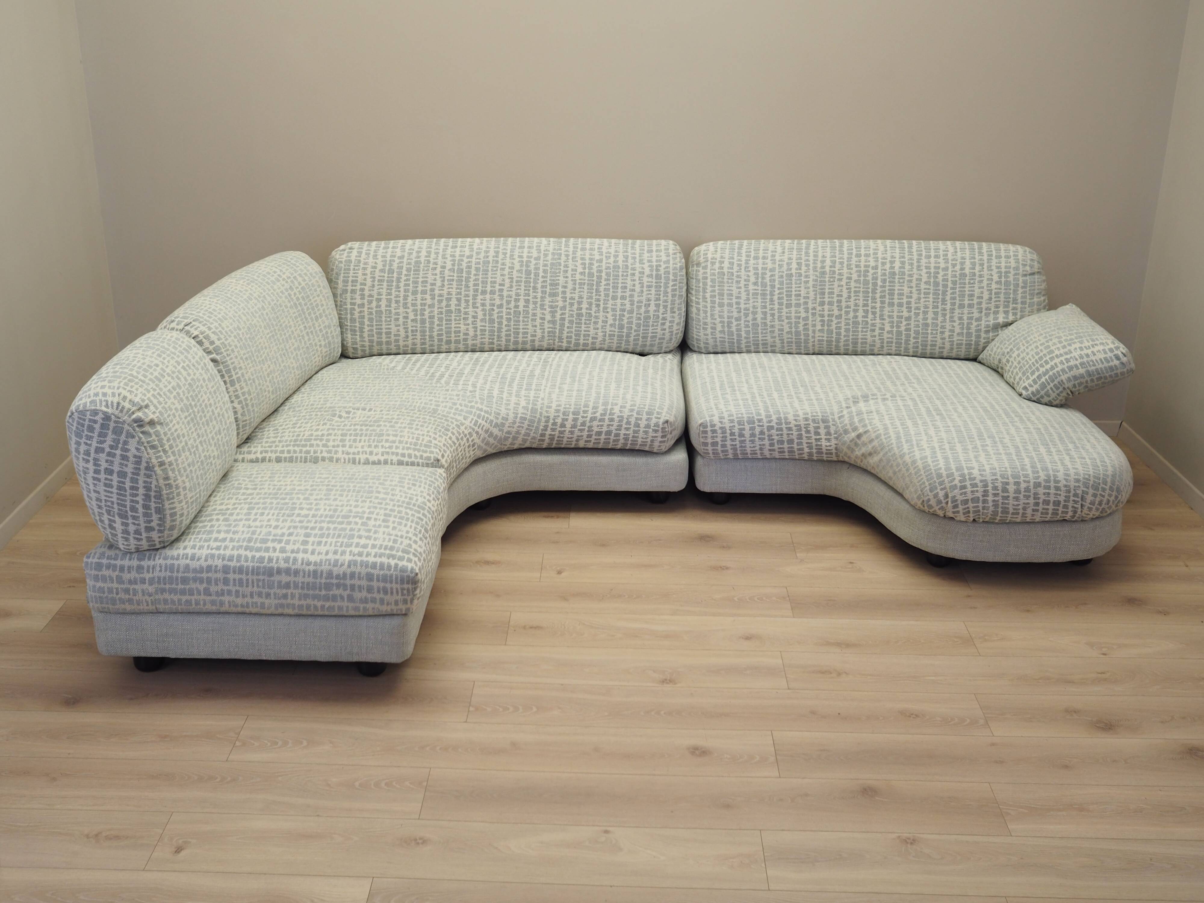 Modular corner sofa, Italian design, 1970s, production: Italy