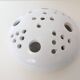 Centrepiece, white ceramic flower holder signed.