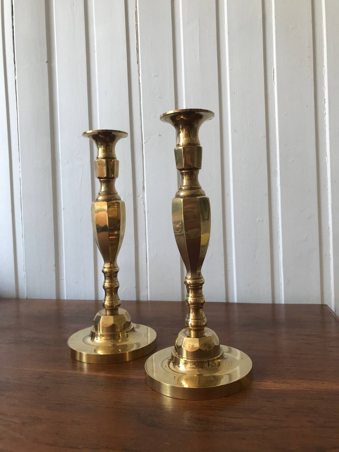 Two classic candle holders