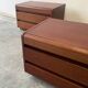 Paire de tables de chevet modernes du milieu du siècle 1970 par Moser