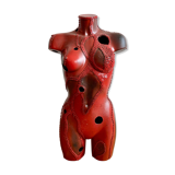 Red bust parquet lamp