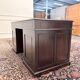 Bureau anglais classique avec incrustation en cuir