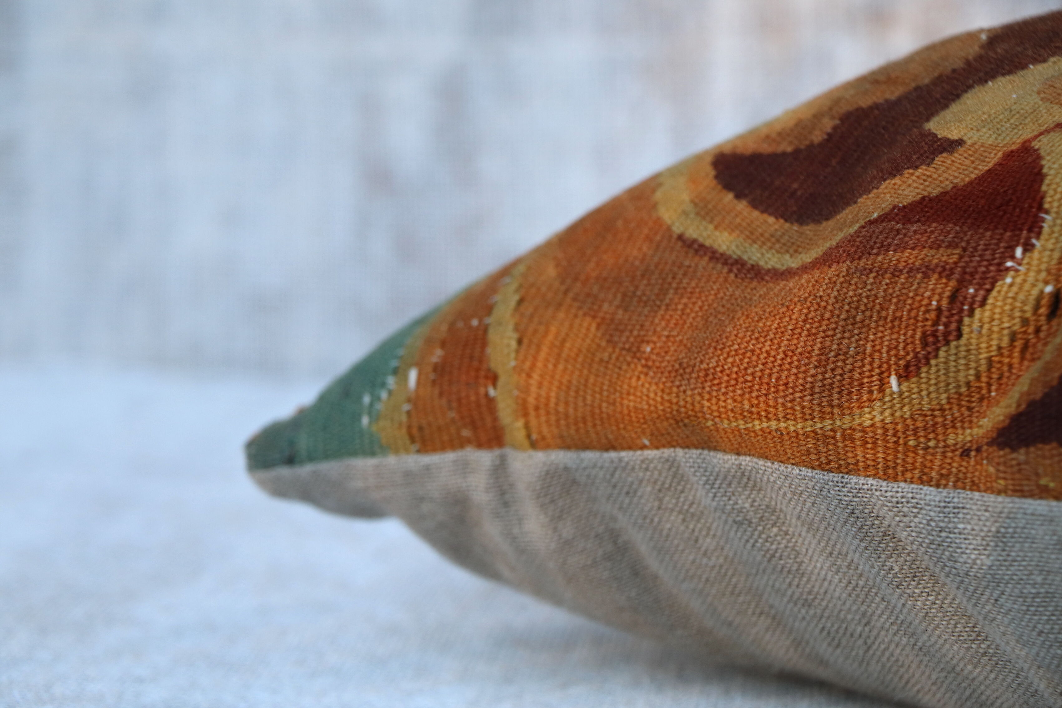 Aubusson 19th castle cushion