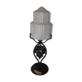 Wrought iron Arts Deco laying lamp