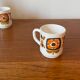 5 coffee cups Mobil 1972 designer Jean-Charles Meunier Editor Arcopal